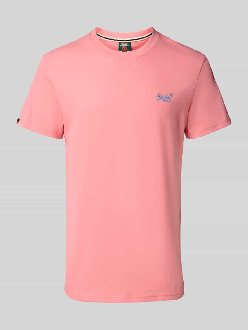 T-shirt z wyhaftowanym logo