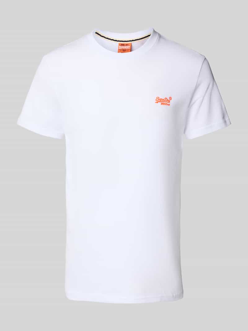 T-shirt z wyhaftowanym logo