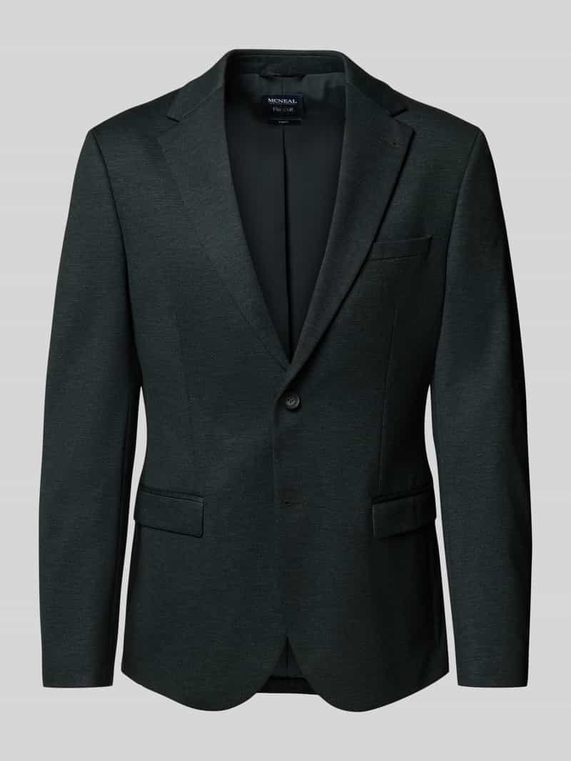 Marynarka garniturowa o kroju slim fit z dodatkiem wiskozy