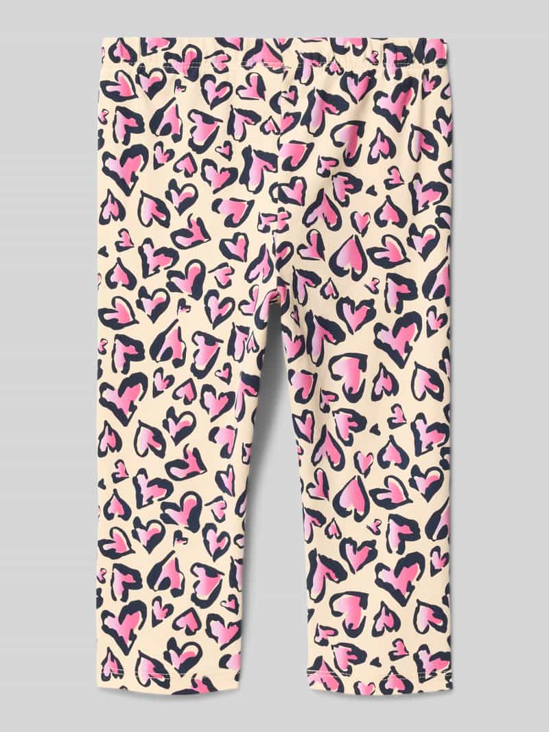 Legginsy capri o kroju slim fit z mieszanki bawełny i elastanu