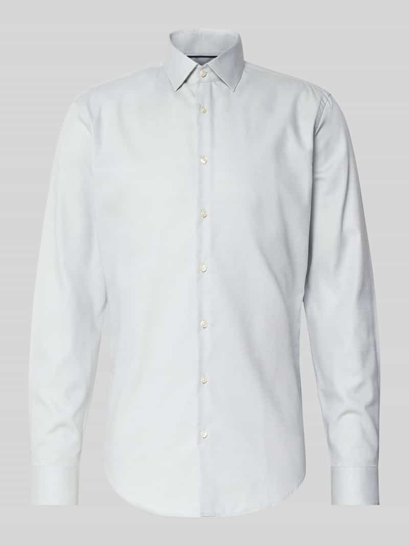 Koszula biznesowa o kroju slim fit z listwą guzikową