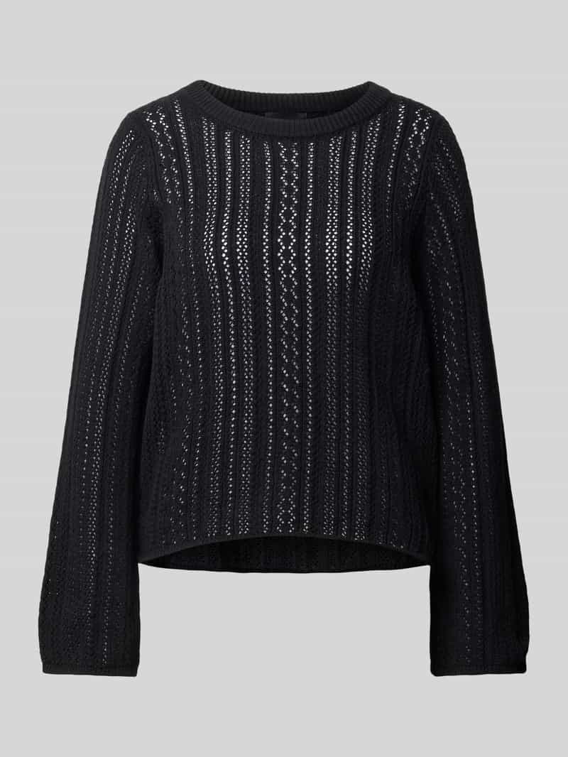Sweter z dzianiny o kroju comfort fit z czystej bawełny model ‘NUKA’
