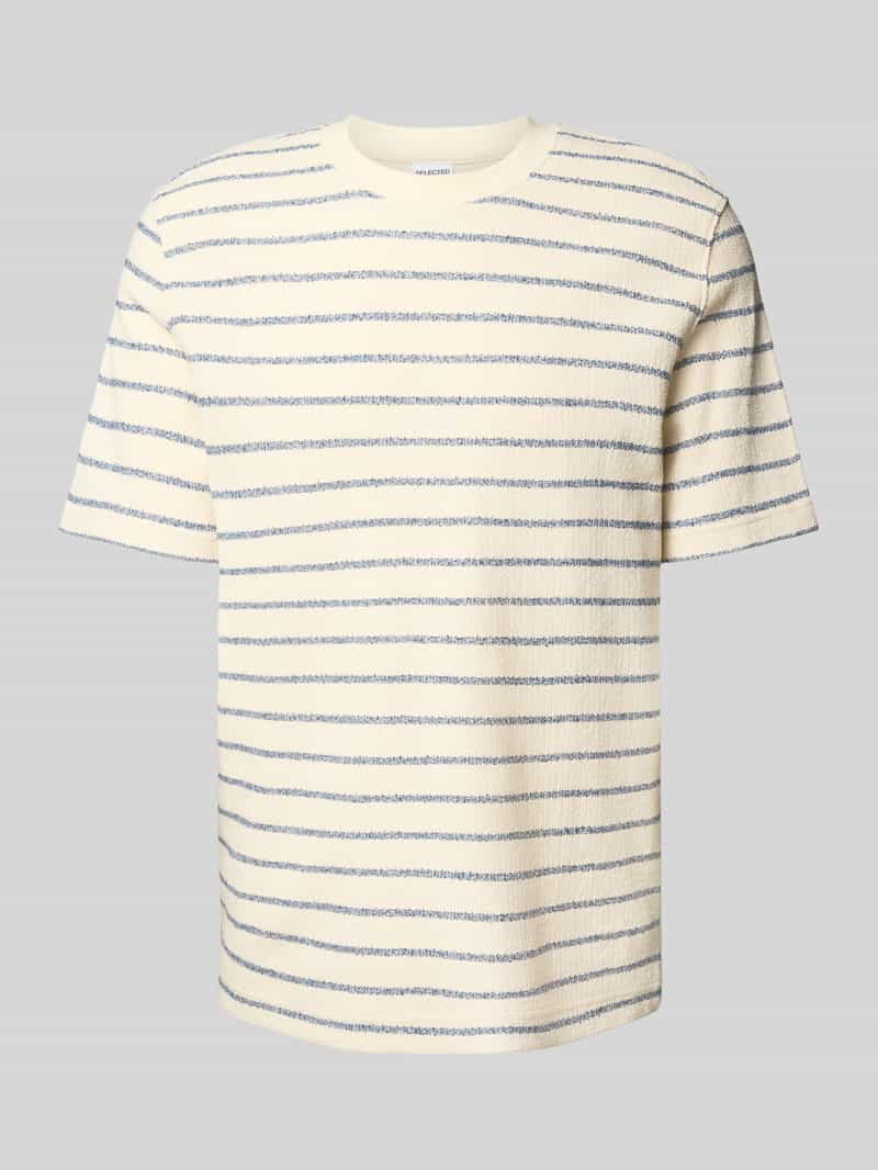 T-shirt o kroju regular fit z mieszanki bawełny model ‘DJANGO’