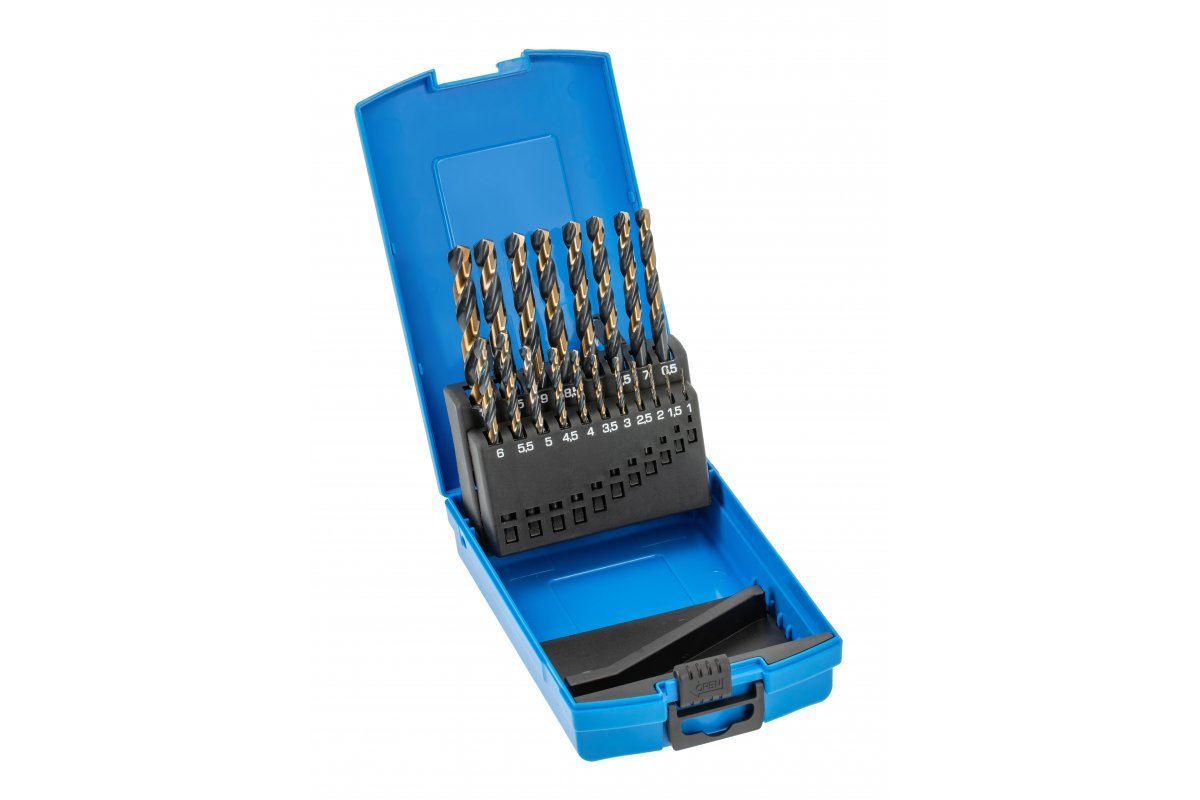 HOGERT HT6D900 Zestaw wierteł do metalu 1-10 mm