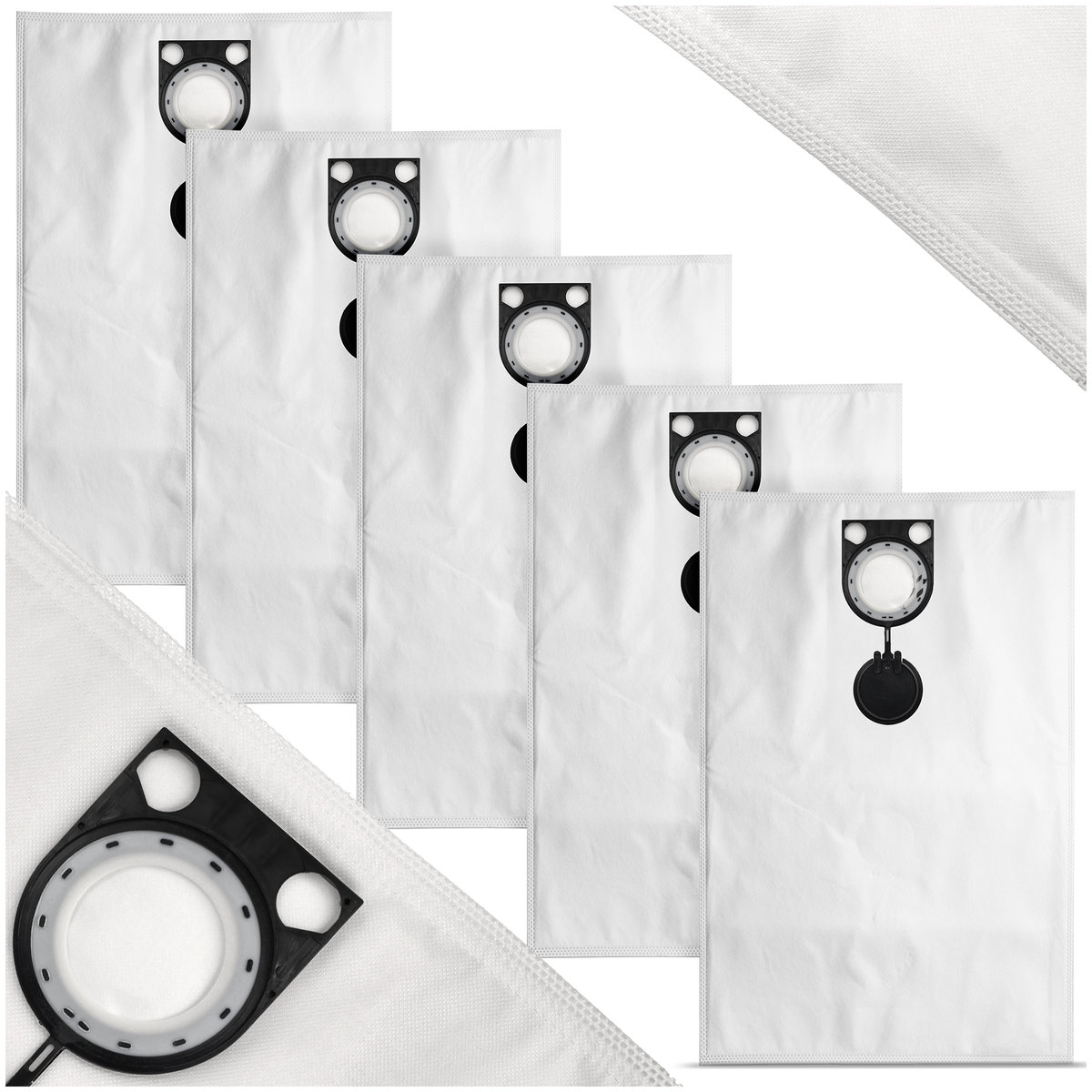 Worki flizelinowe do odkurzaczy przemysłowych BOSCH, STARMIX, HITACHI, METABO 5 szt. ANB250BM-K5