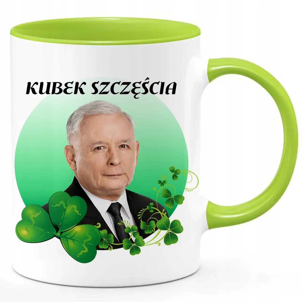 KUBEK SZCZĘŚCIA Śmieszny Prezent PIS KACZYŃSKI