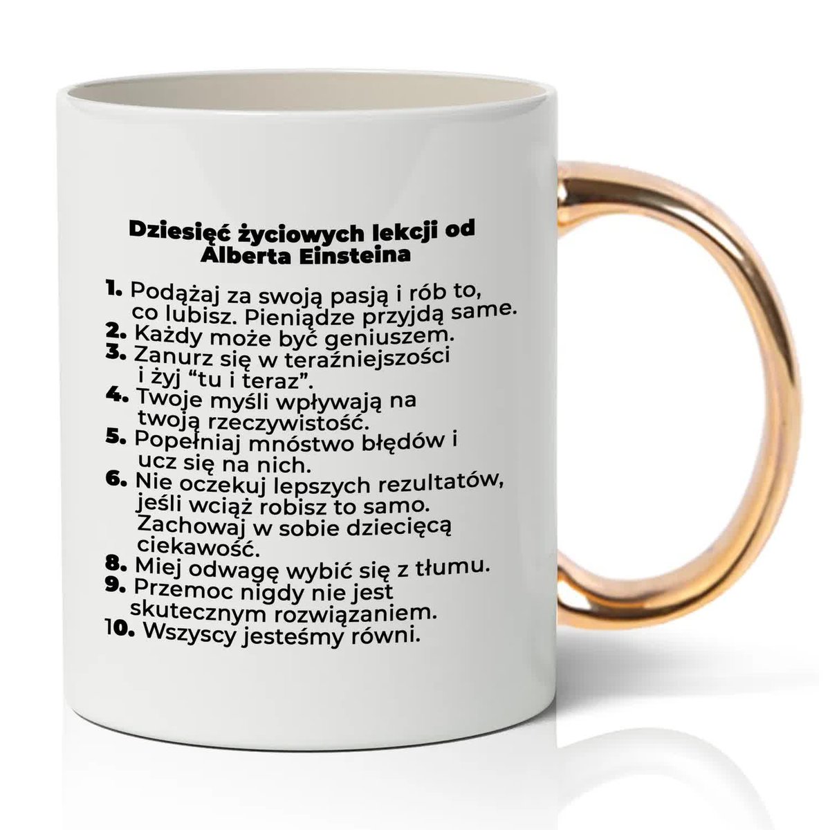 KUBEK BIAŁOZŁOTY Prezent DLA ABSOLWENTÓW Z OKAZJI UKOŃCZENIA SZKOŁY MIX WZ