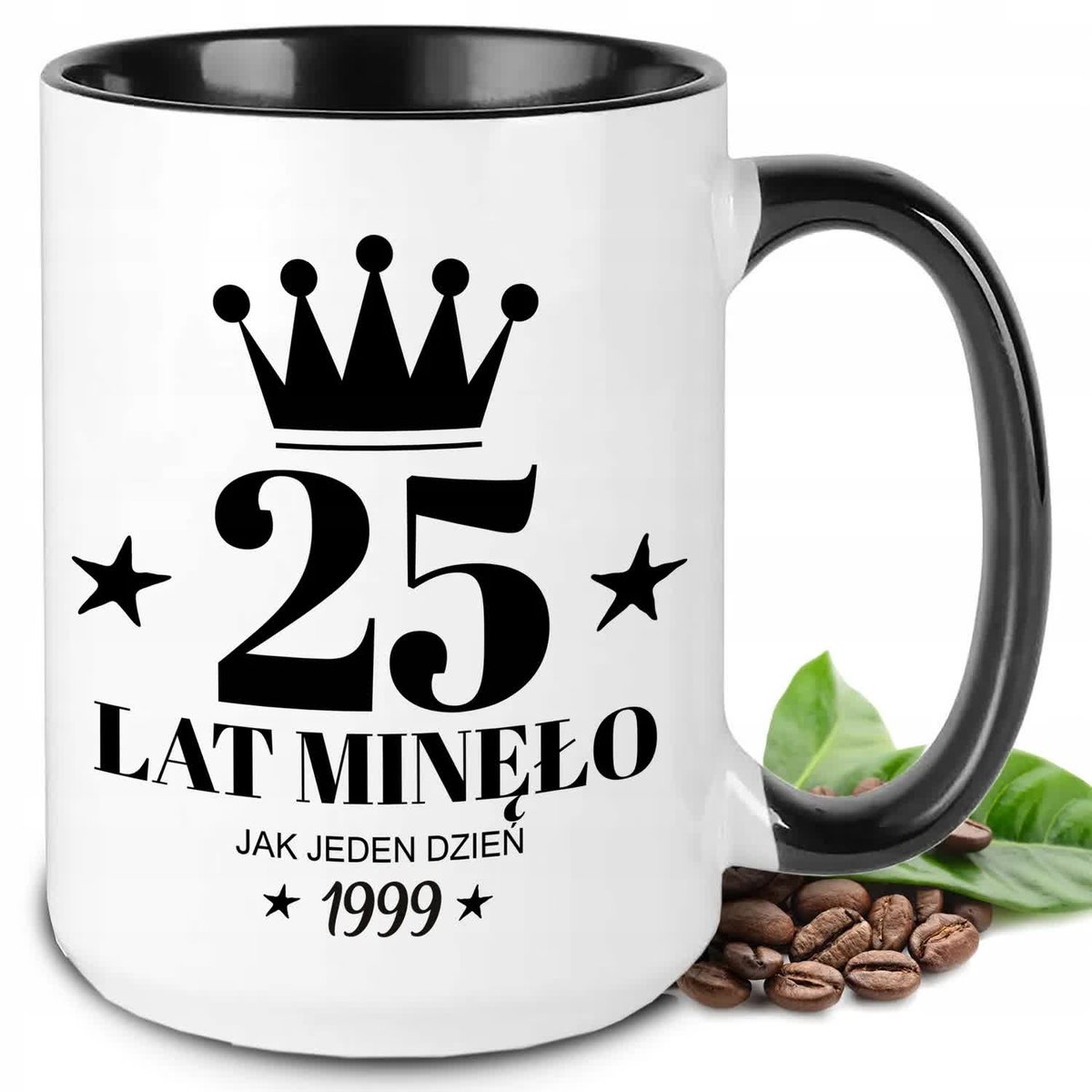 KUBEK XXL BIAŁY IDEALNY PREZENT NA 25 URODZINY ROCZKNIK 1999 WIELE WZORÓW