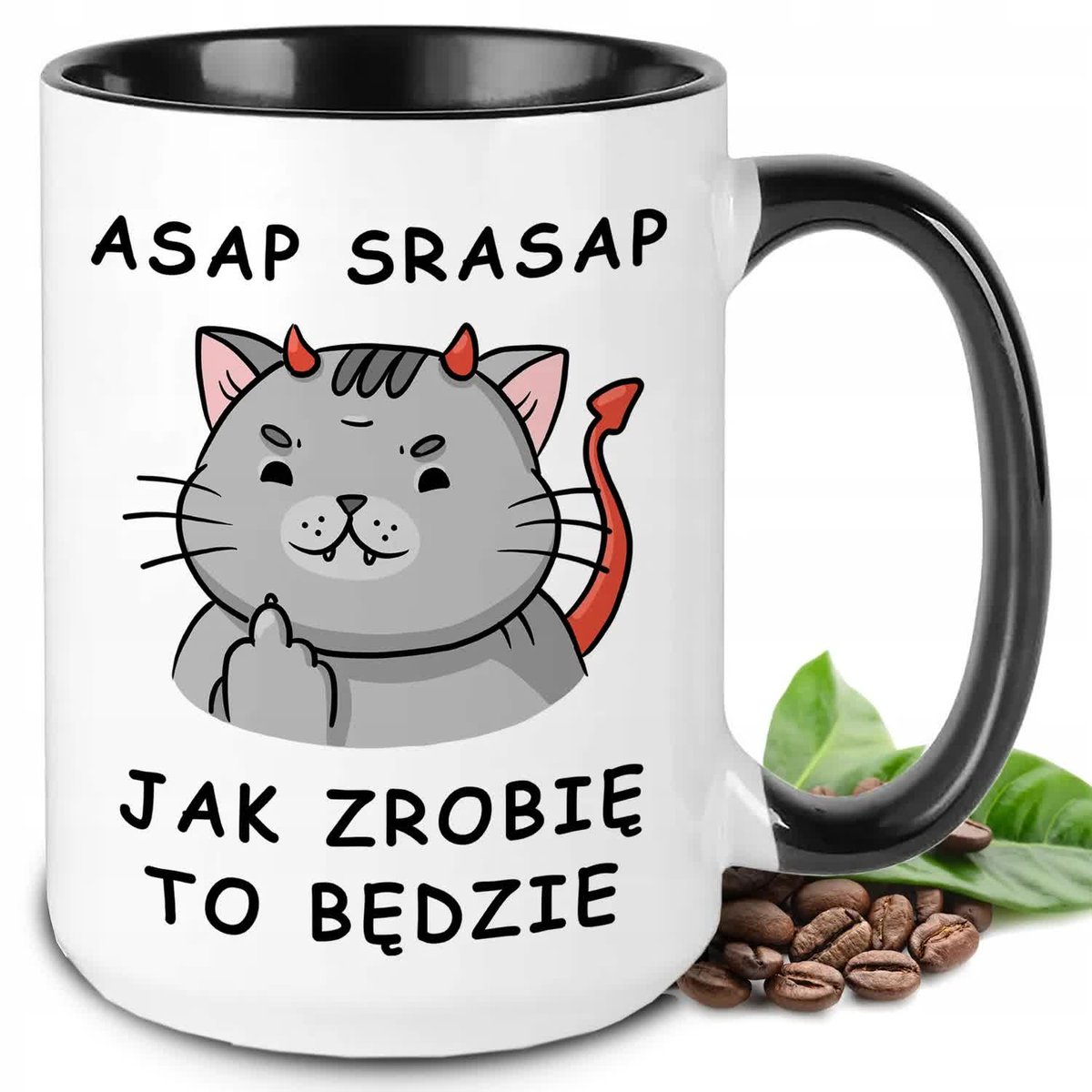 KUBEK XXL IDEALNY PREZENT DO PRACY ASAP SRASAP JAK ZROBIĘ TO BĘDZIE WZORY