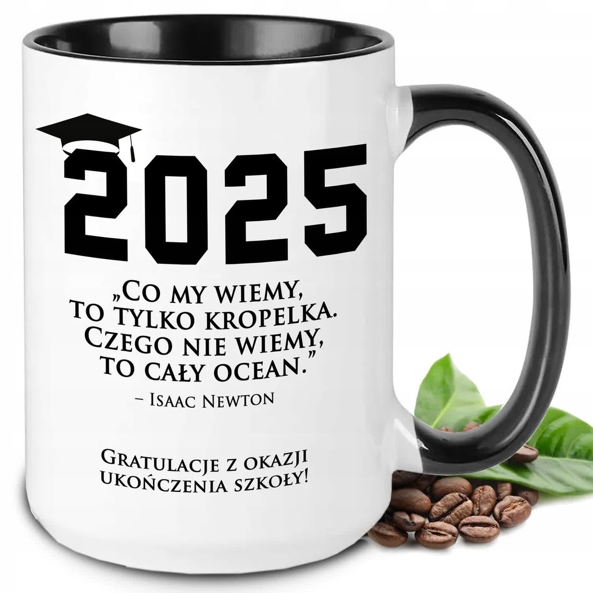 KUBEK XXL BIAŁY PREZENT DLA ABSOLWENTÓW Z OKAZJI UKOŃCZENIA SZKOŁY RÓZNE WZ