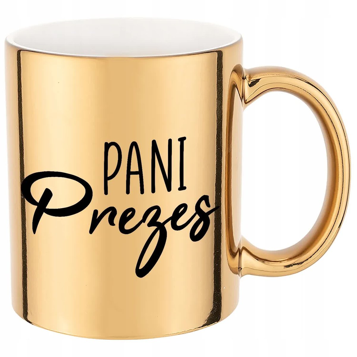 KUBEK ZŁOTY PREZENT dla PANI PREZES Dużo Wzorów