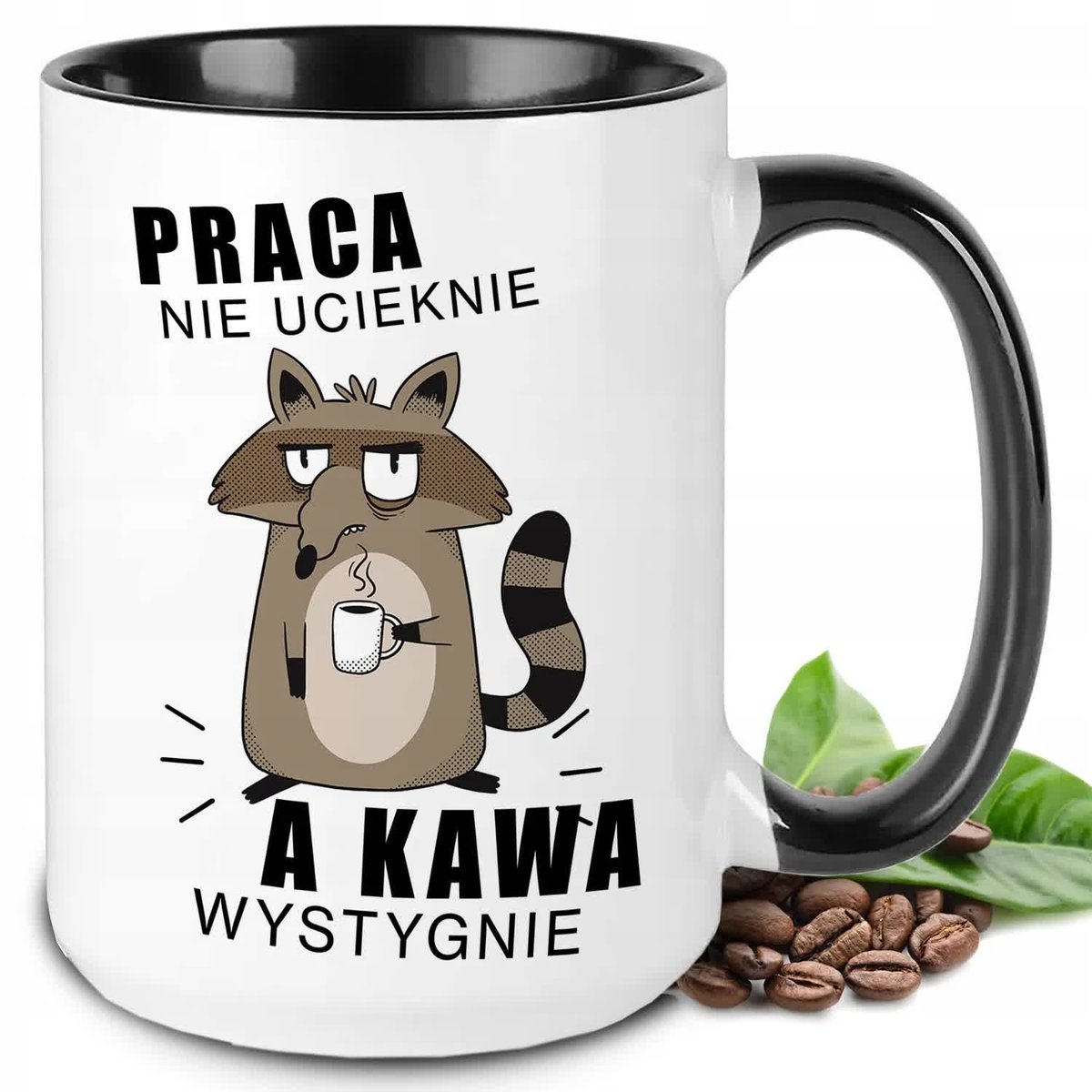 KUBEK XXL IDEALNY PREZENT DO PRACY PRACA NIE UCIEKNIE KAWA WYSTYGNIE WZORY