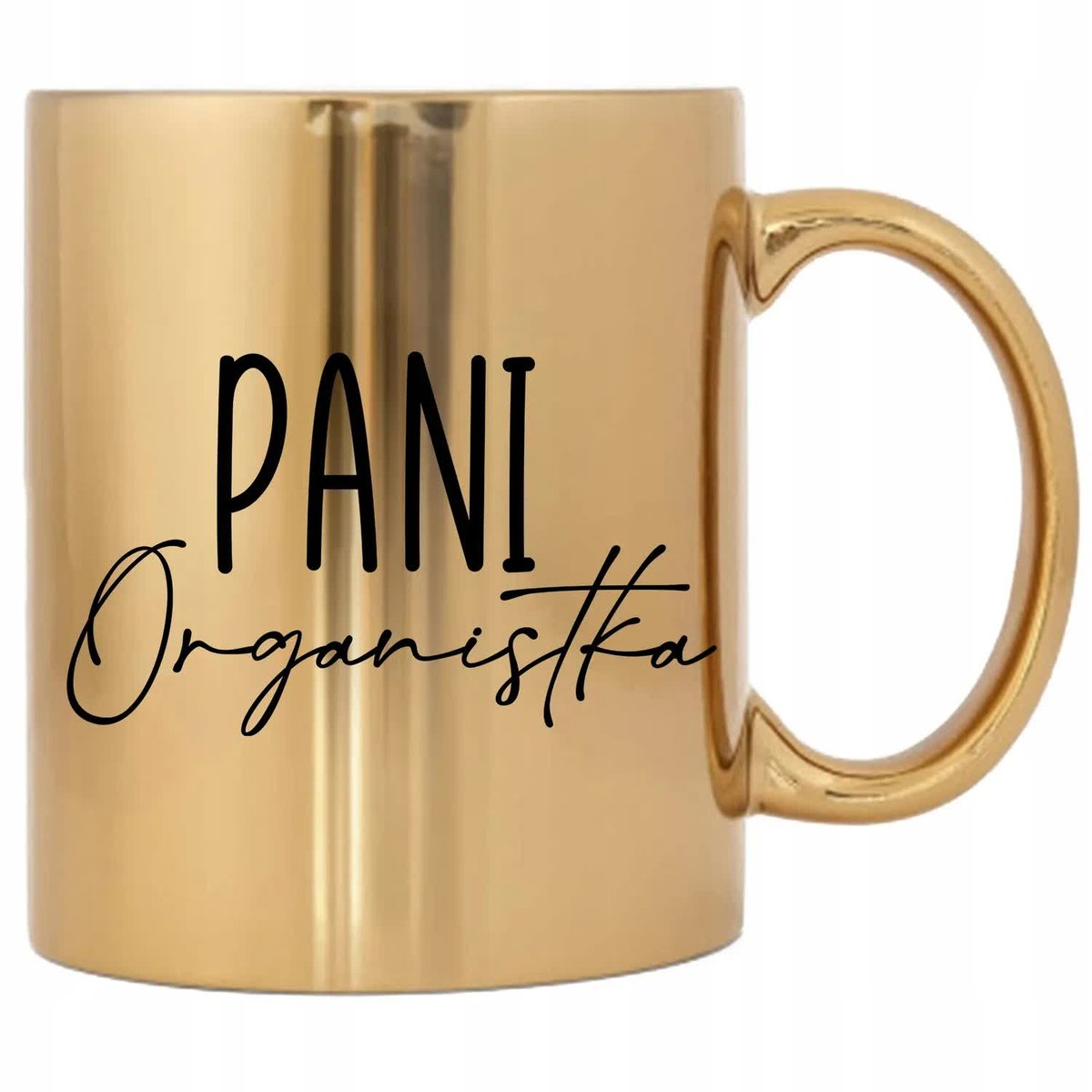 KUBEK ZŁOTY EKSLUSYWNY PREZENT NA KAŻDĄ OKAZJĘ PANI ORGANISTKA WIELE WZORÓW
