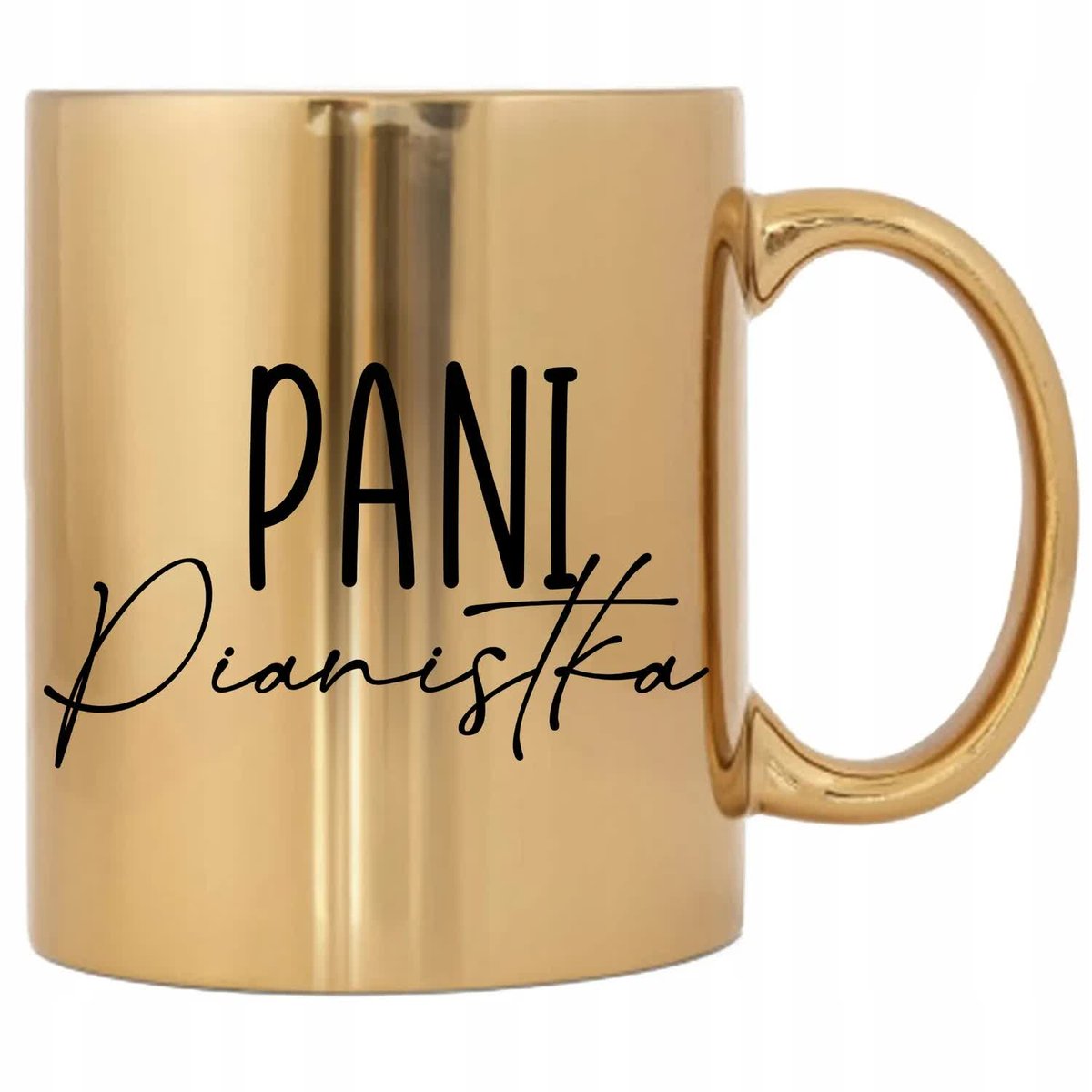 KUBEK ZŁOTY EKSLUSYWNY PREZENT NA KAŻDĄ OKAZJĘ PANI PIANISTKA WIELE WZORÓW