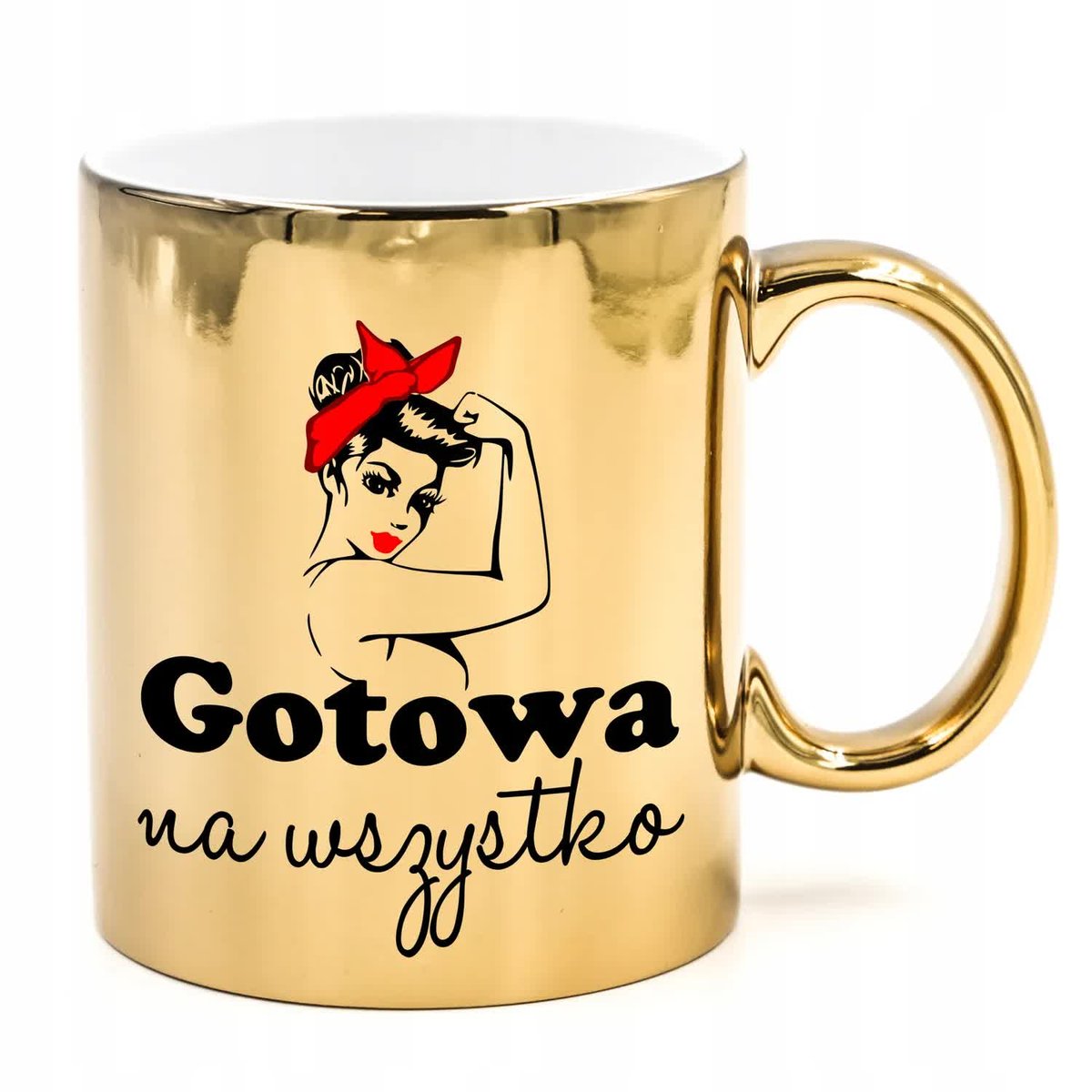 KUBEK ZŁOTY PREZENT dla SZEFOWEJ Szefa MiX Wzorów