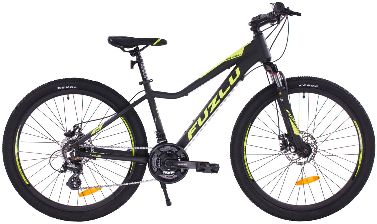 Rower górski Fuzlu OXYGEN 26” Czarno-limonkowy mat