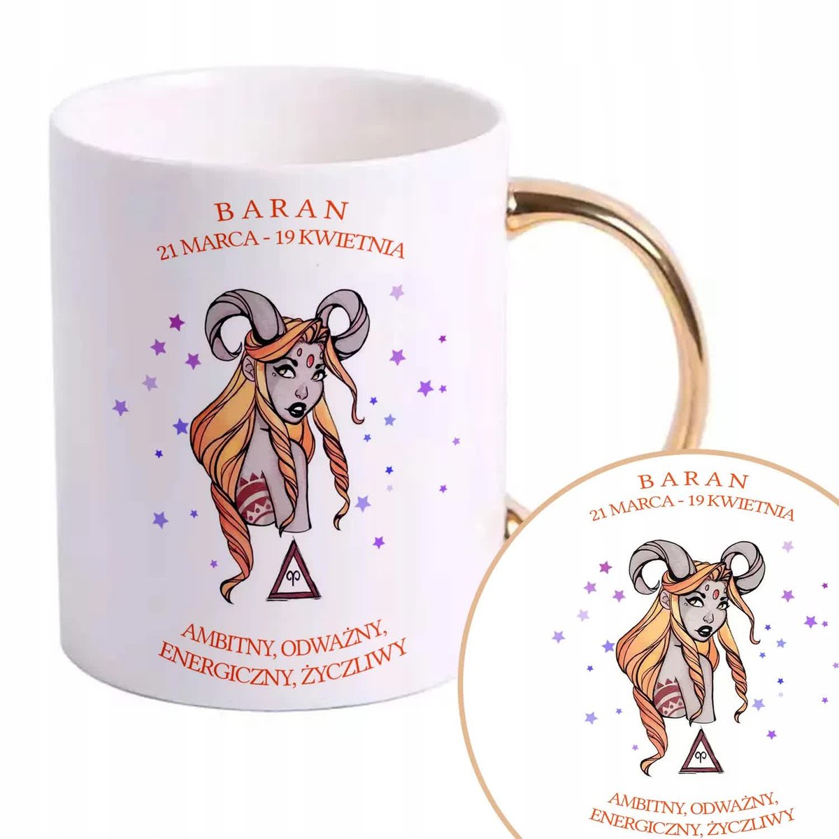 Kubek Złoty Na Prezent Znaki Zodiaku Zodiakara Wz