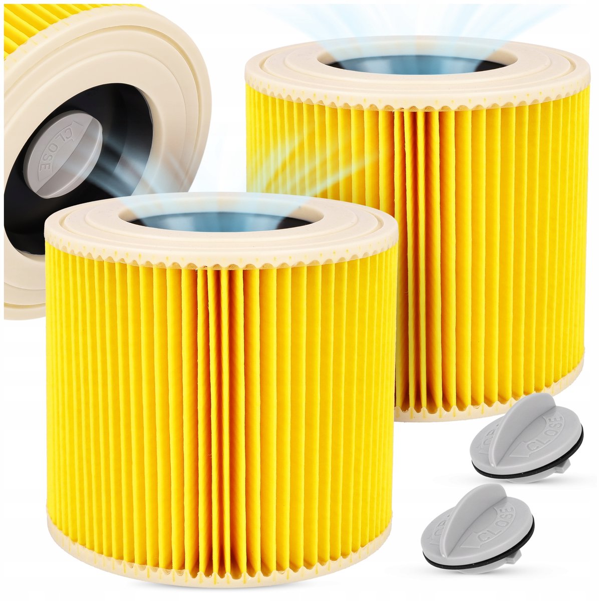 2x FILTR DO ODKURZACZA KARCHER WD3 MV3 WD2 SE4001 KWD3 V12 V15 V17 WD3.200
