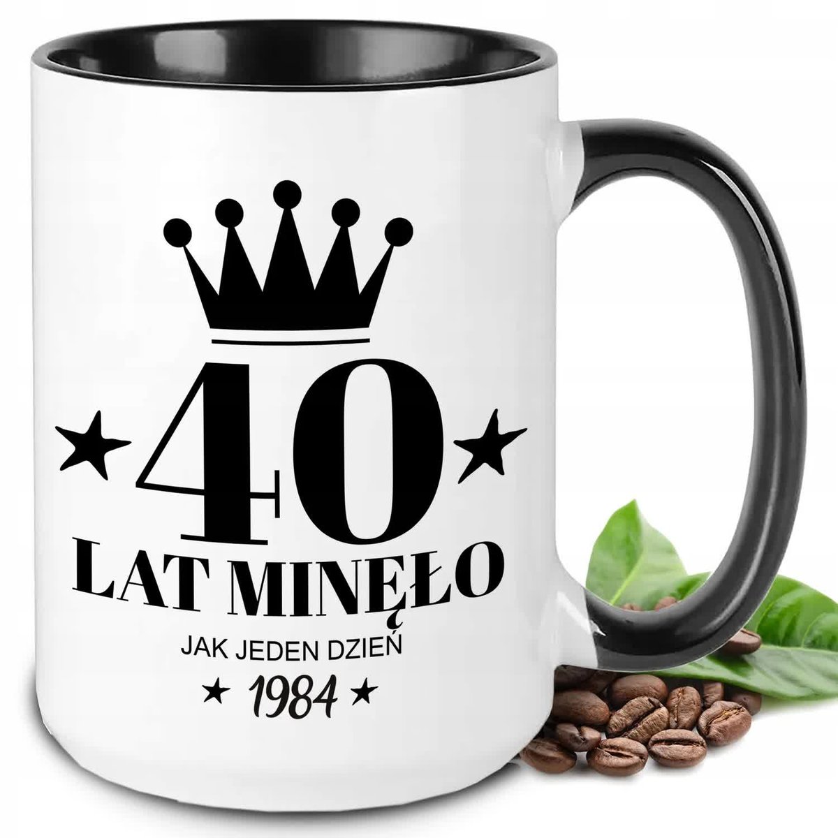 KUBEK XXL BIAŁY IDEALNY PREZENT NA 40 URODZINY ROCZKNIK 1984 WIELE WZORÓW