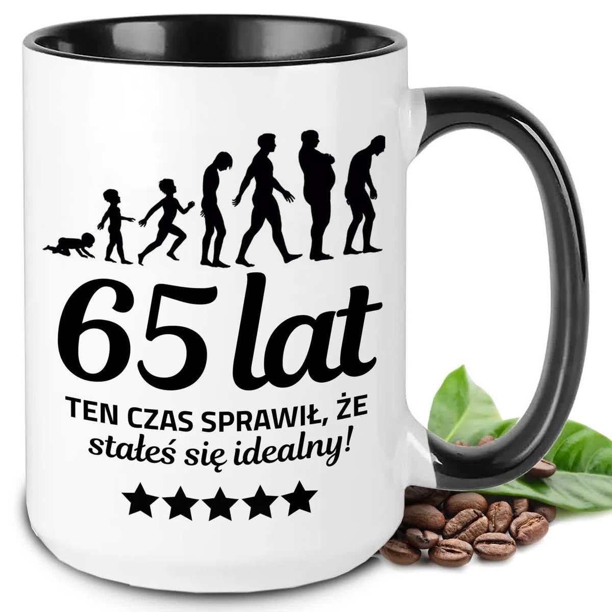 KUBEK XXL PREZENT NA 65 URODZINY TEN CZAS SPRAWIŁ ŻE JESTEŚ IDEALNY WZ