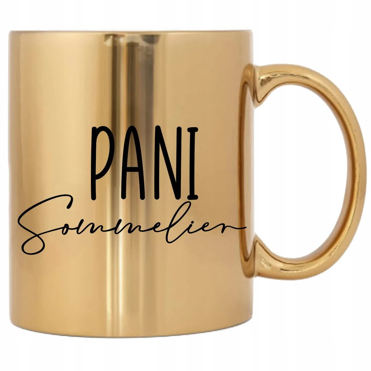 KUBEK ZŁOTY EKSLUSYWNY PREZENT NA KAŻDĄ OKAZJĘ PANI SOMMELIER WIELE WZORÓW