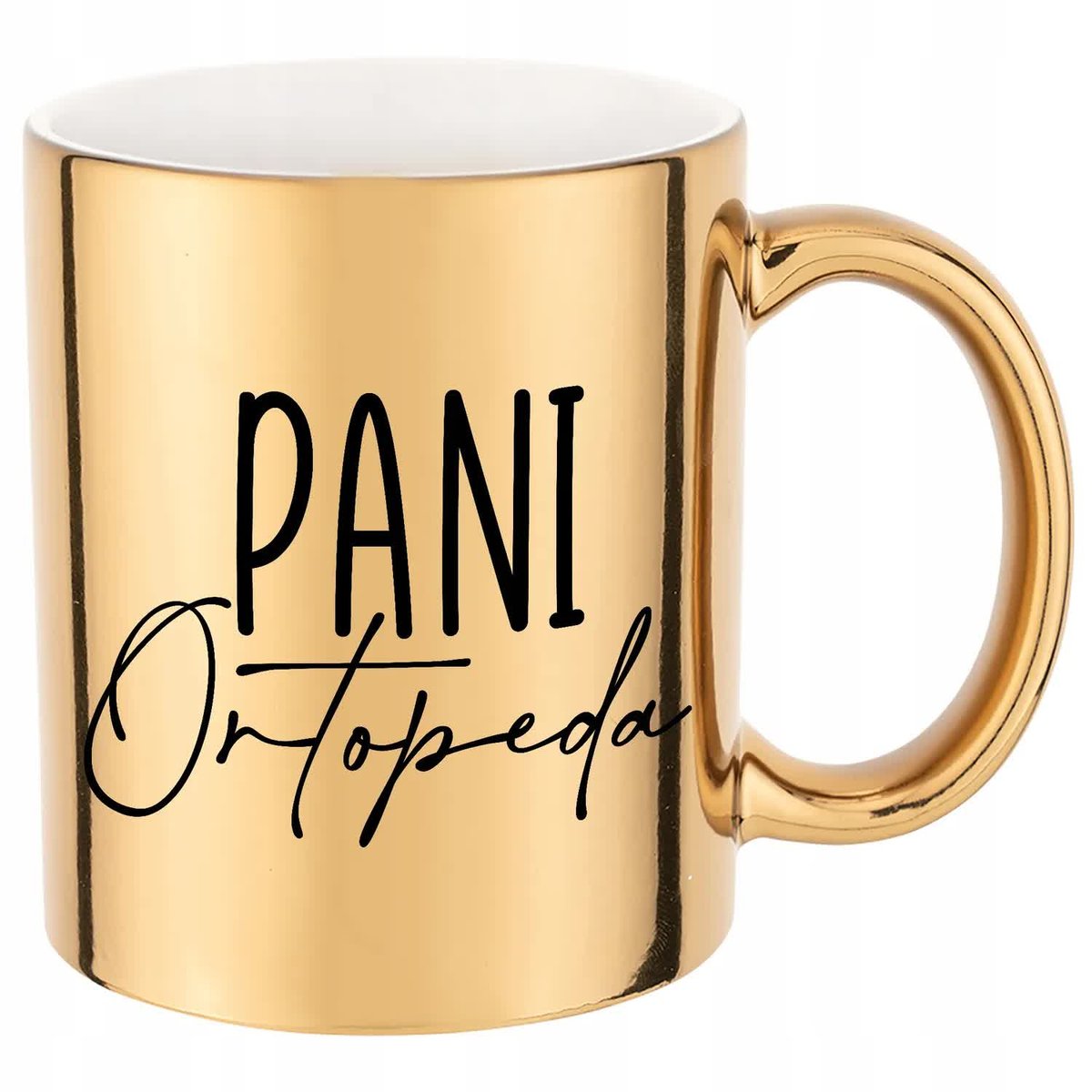 KUBEK ZŁOTY PREZENT DLA PANI ORTOPEDA MIX WZORÓW