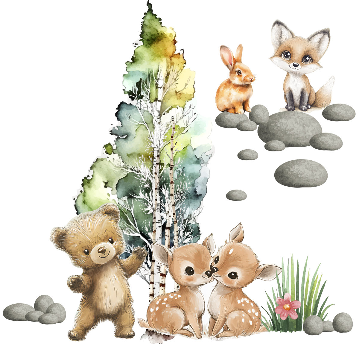 Naklejki dziecięce na ścianę dla dzieci dekoracja ścienna ozdoba XXL