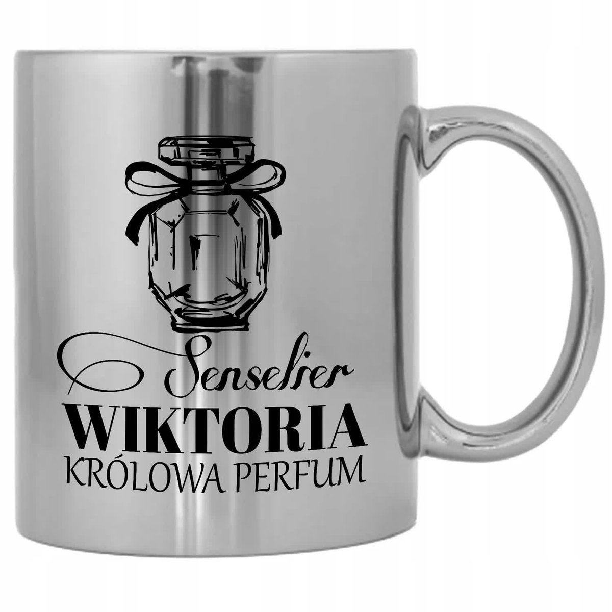 KUBEK SREBRNY PREZENT DLA SENSELIER TWOJE IMIĘ WZ