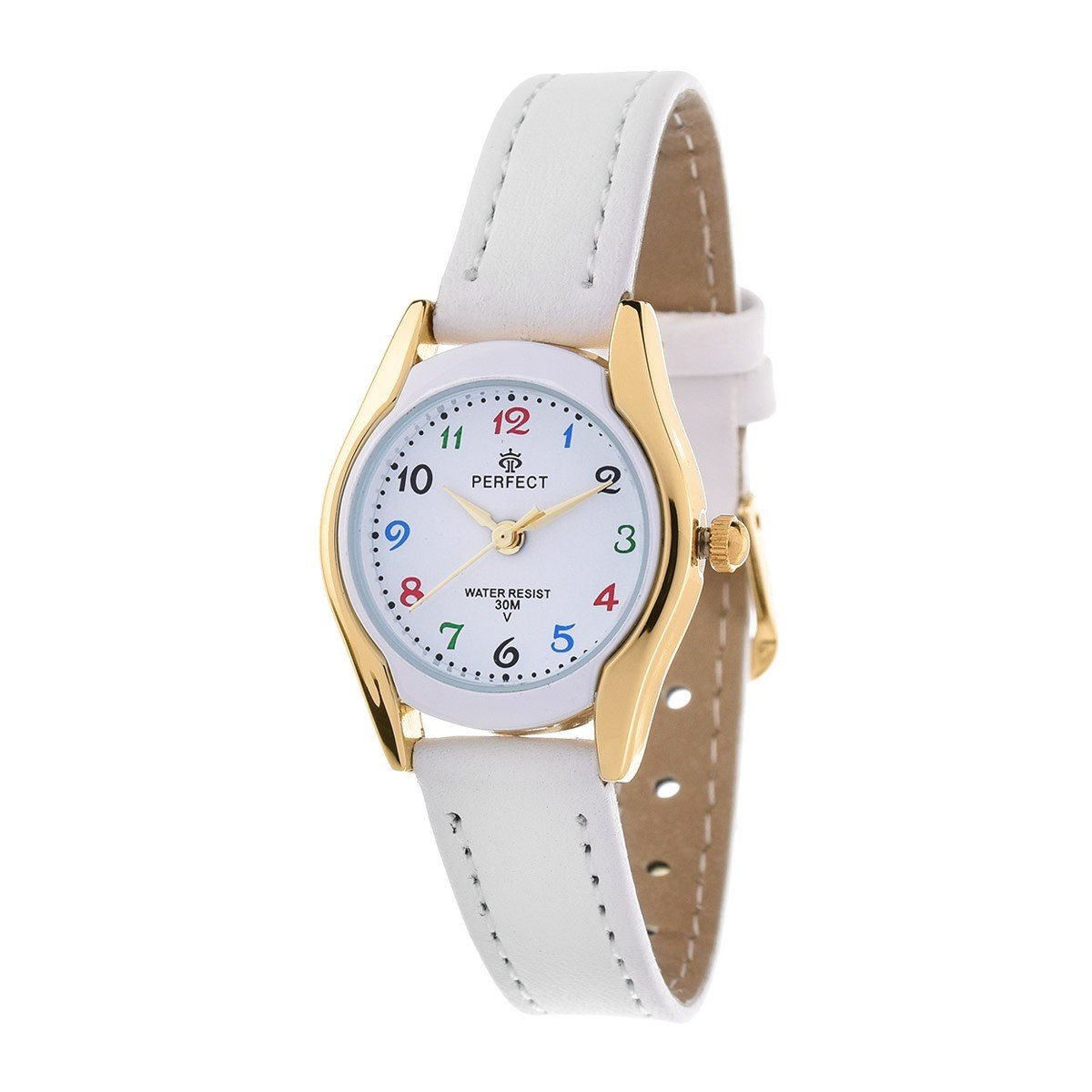 ZEGAREK DZIECIĘCY PERFECT LP223-01KOMUNIJNY - biały + BOX