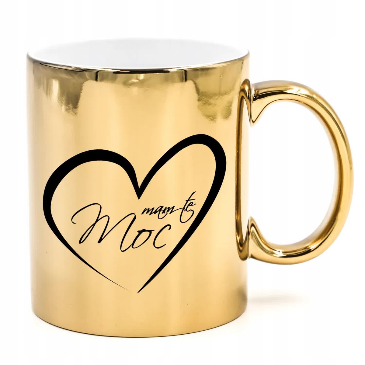 KUBEK ZŁOTY BŁYSZCZĄCY Prezent WIELE WZORÓW