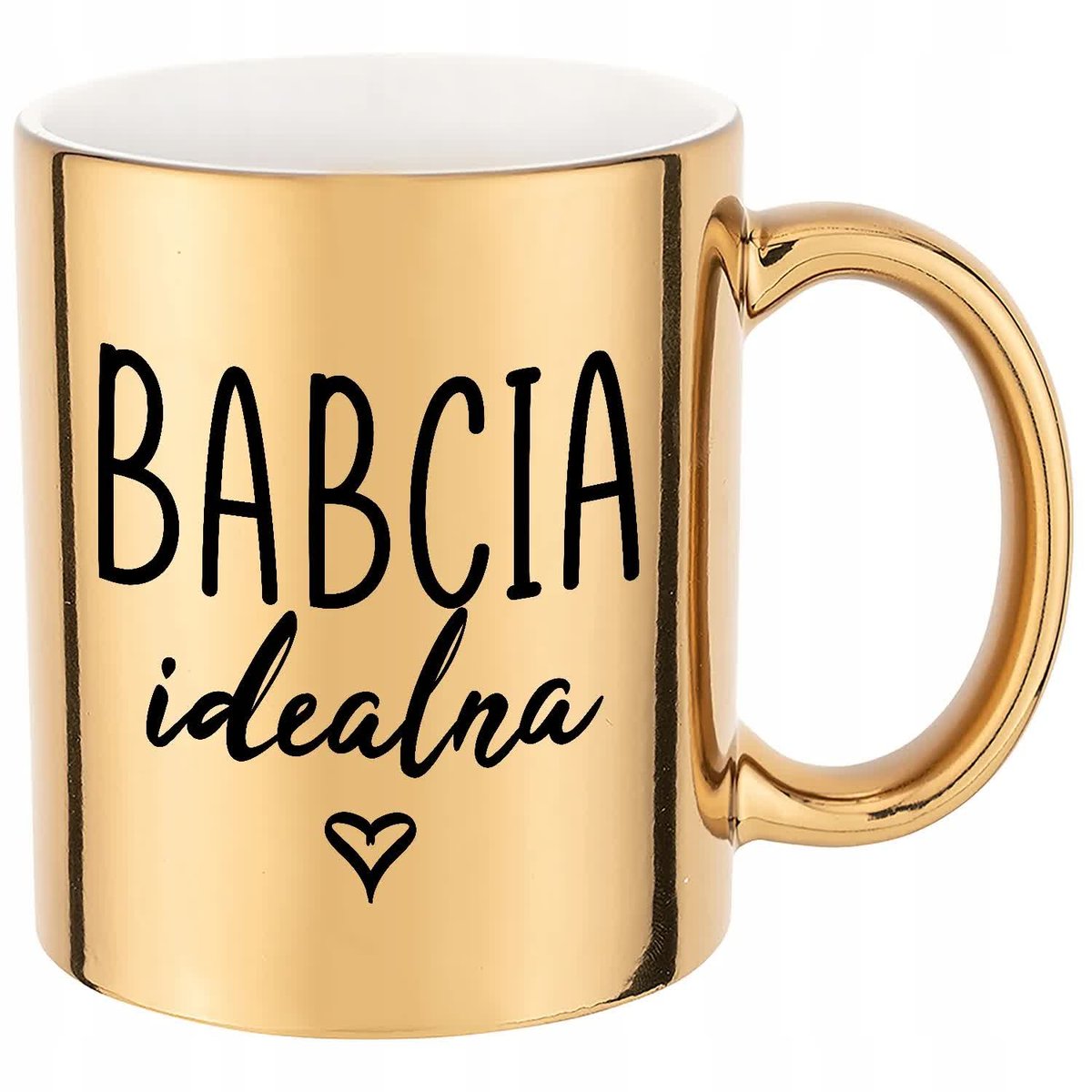 KUBEK ZŁOTY PREZENT dla Babci BABCIA IDEALNA Wzory