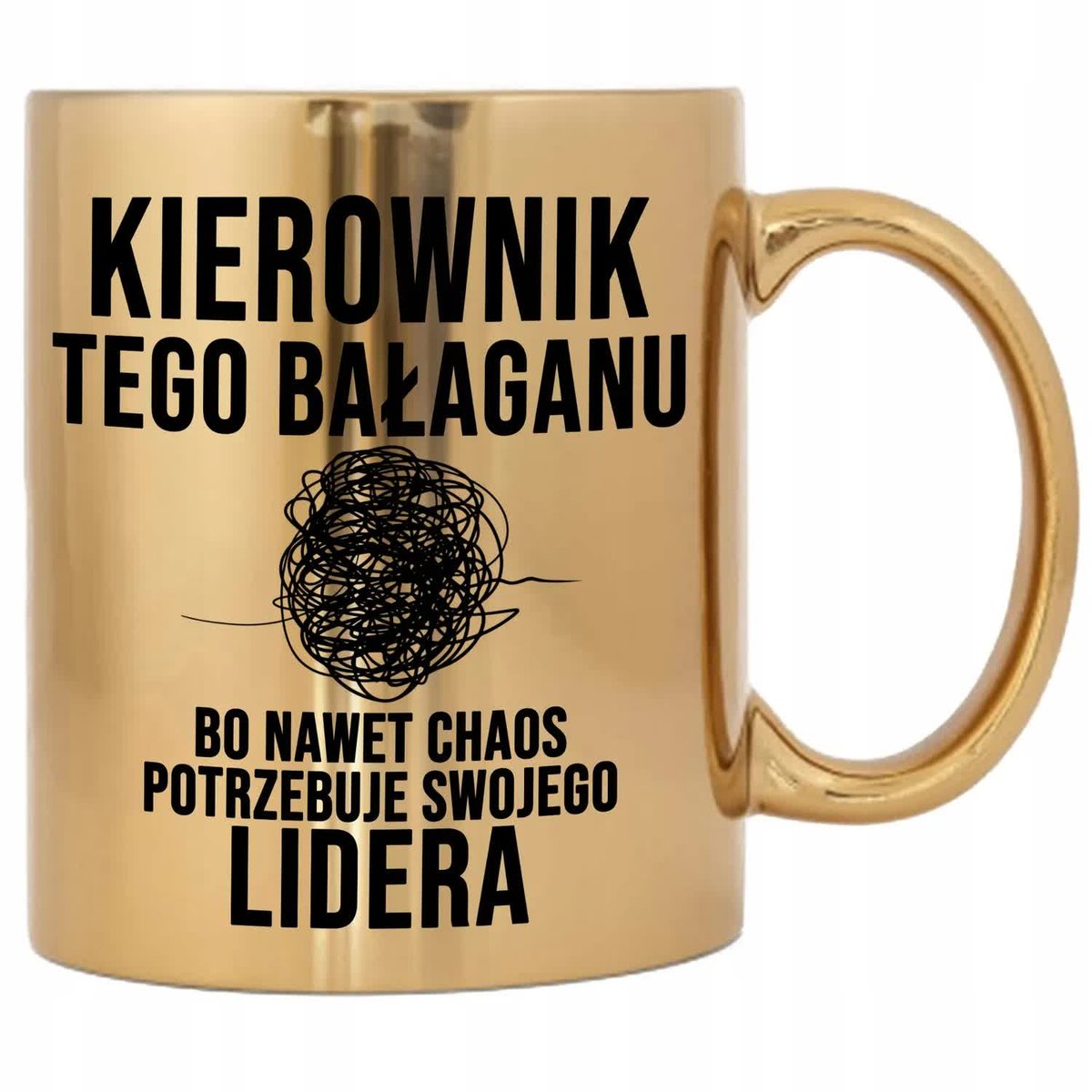 KUBEK ZŁOTY PREZENT DLA SZEFA PRZEŁOŻONEGO KIEROWNIK TEGO BAŁAGANU WZORY