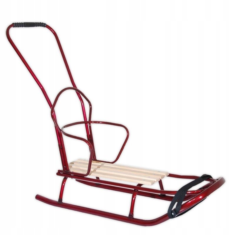 ND35_80760_POL143RED Sanki duze pchacz czerwone