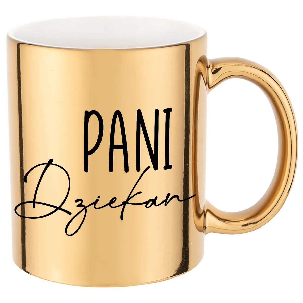KUBEK ZŁOTY NA PREZENT DLA PANI DZIEKAN MIX WZORÓW