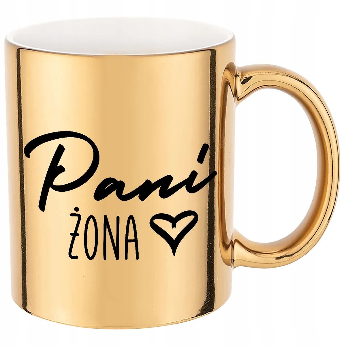 KUBEK ZŁOTY PREZENT dla Żony PANI ŻONA Dużo Wzorów