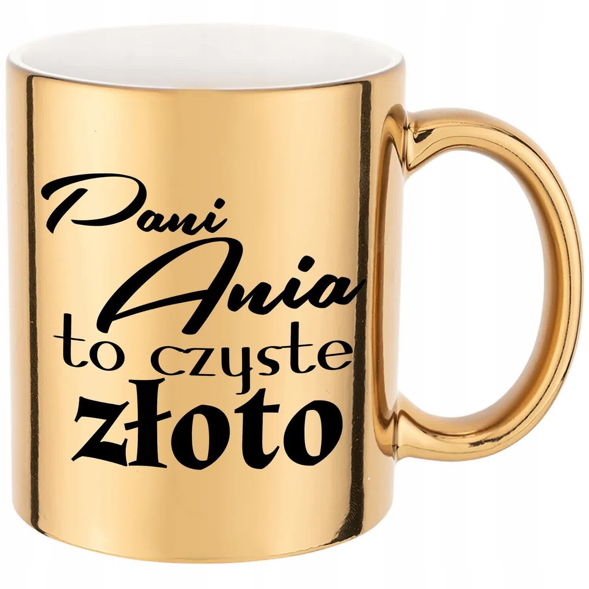 KUBEK ZŁOTY Prezent dla NAUCZYCIELA Wzory + IMIĘ