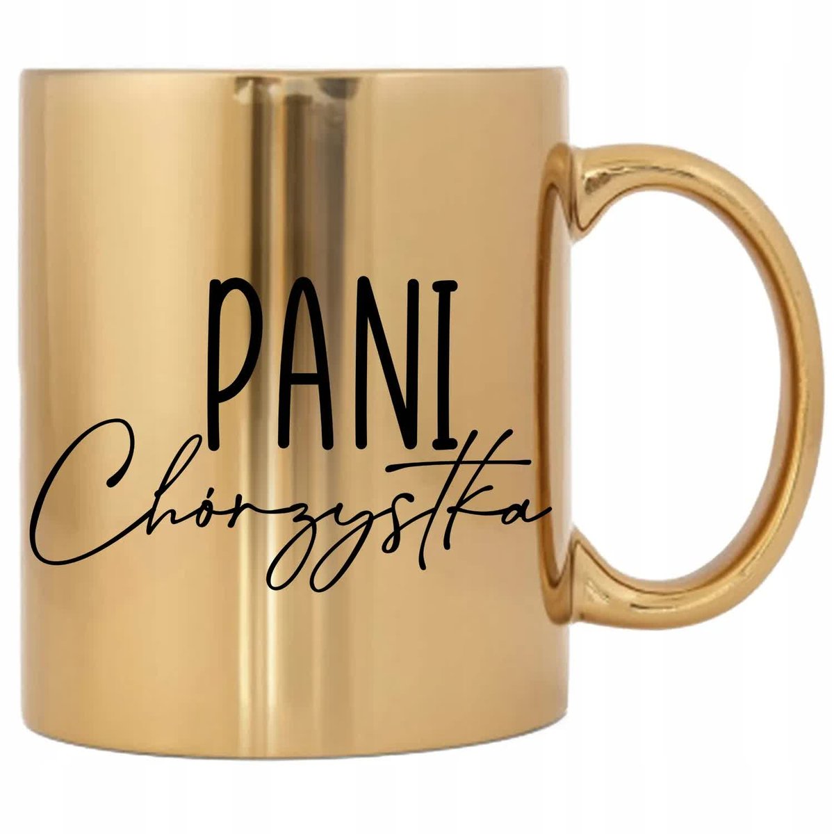 KUBEK ZŁOTY EKSLUSYWNY PREZENT NA KAŻDĄ OKAZJĘ PANI CHÓRZYSTKA WIELE WZORÓW