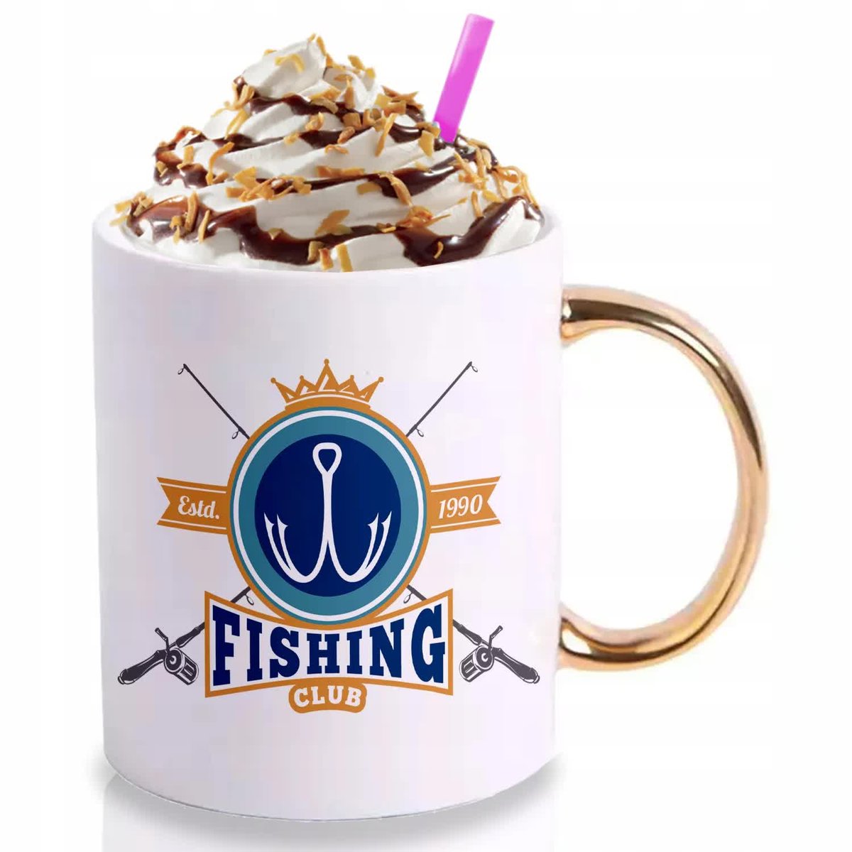 Kubek Złoty Na Prezent FISHING CLUB Wędkarstwo Wz