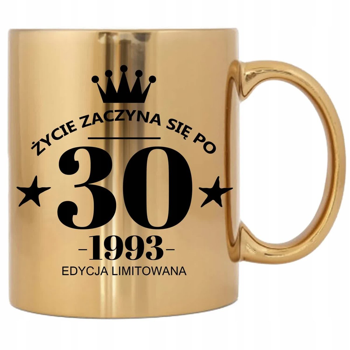 KUBEK ZŁOTY ORGINALNY PREZENT NA 30 URODZINY WZORY