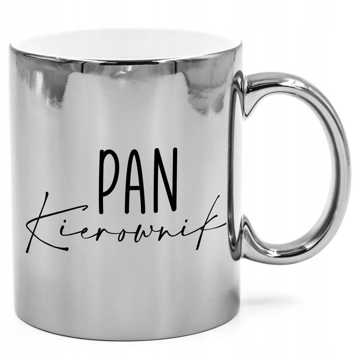 KUBEK SREBRNY PREZENT PAN KIEROWNIK Dużo Wzorów