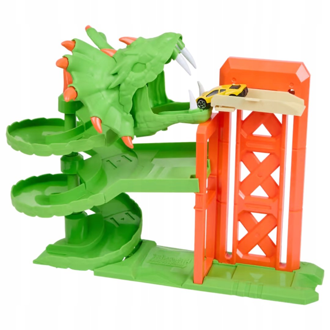 ZESTAW DO ZABAWY TOR MOSTER GARAGE TEAMSTERZ BEAST CITY Z SAMOCHODZIKIEM