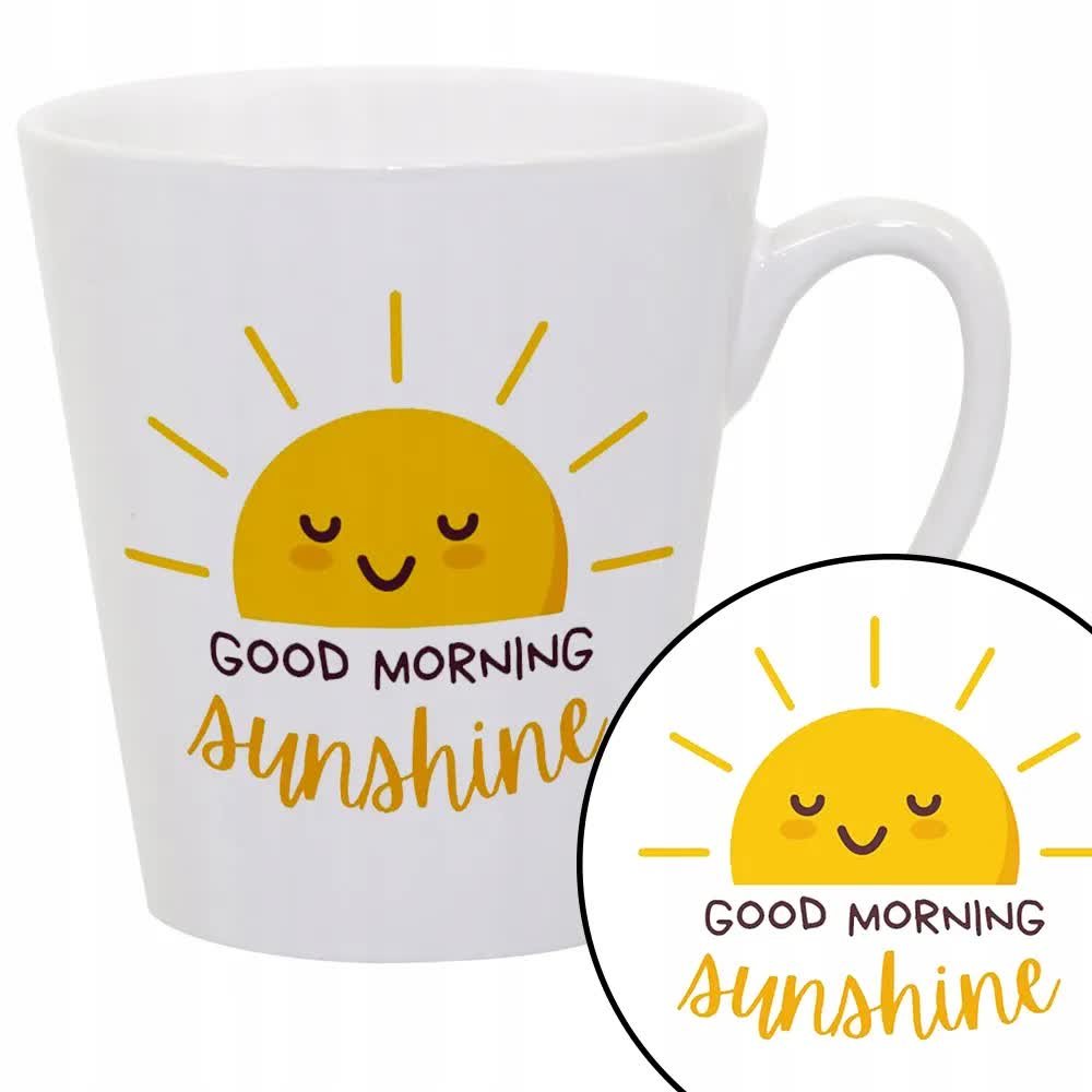 Kubek Latte Małe Na Prezent MORNING SUNSHINE Wzory