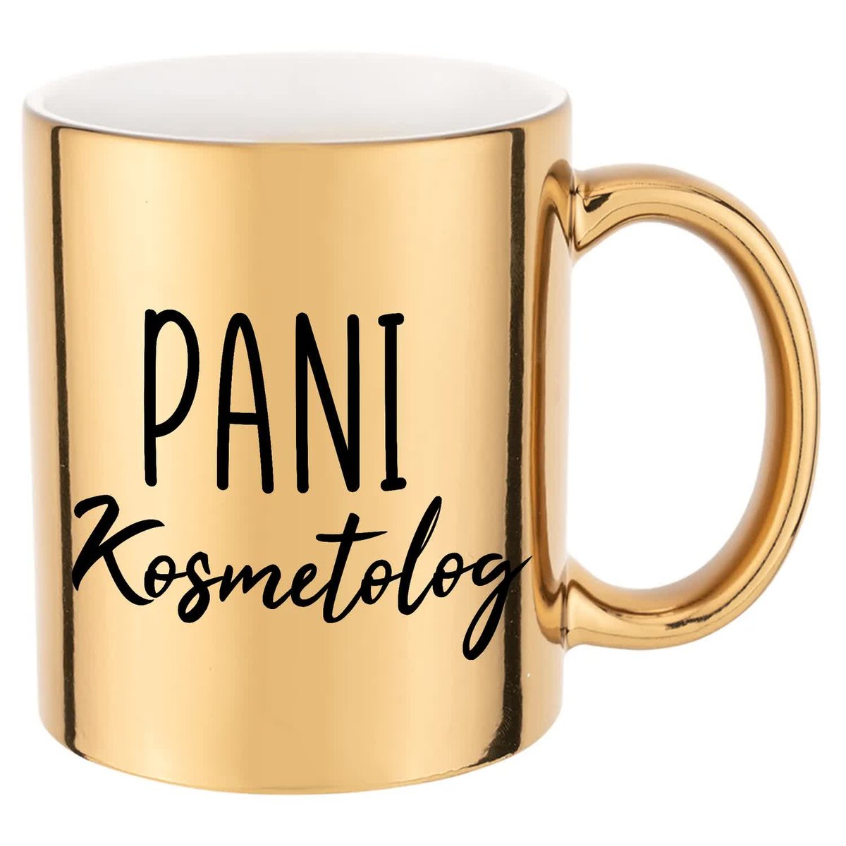 KUBEK ZŁOTY PREZENT PANI KOSMETOLOG Dużo Wzorów