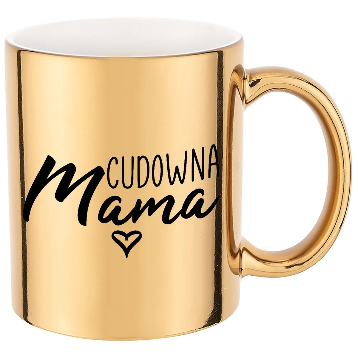 KUBEK ZŁOTY PREZENT dla Mamy CUDOWNA MAMA Wzory