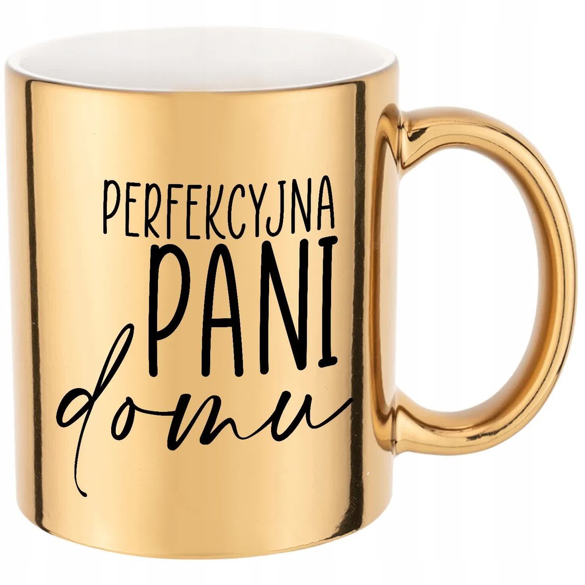 KUBEK ZŁOTY PREZENT PERFEKCYJNA PANI DOMU Wzory
