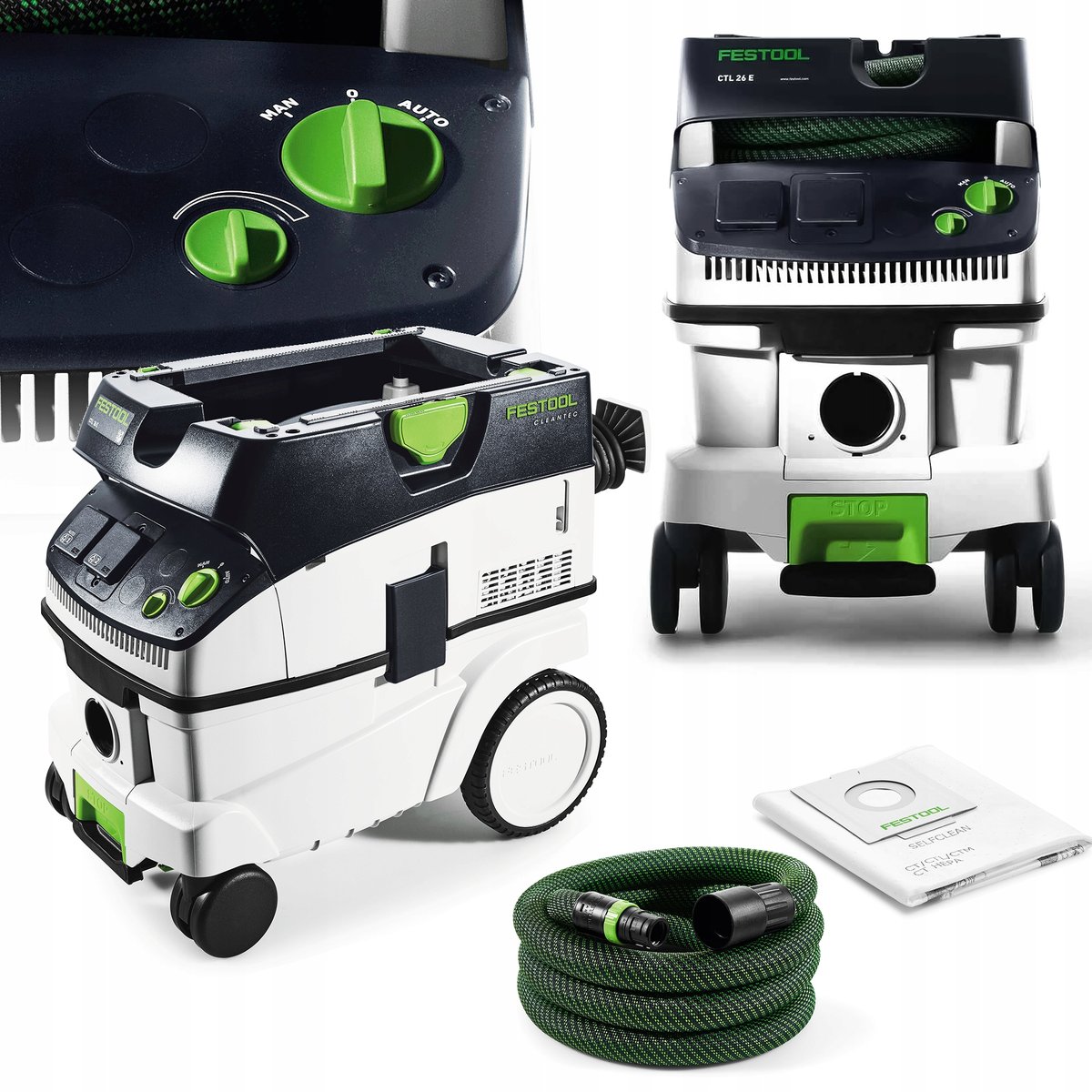 Odkurzacz Festool CTL 26 E SD E/A Mobilny Przemysłowy Wąż Worek Gniazdo