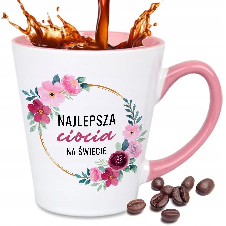 Kubek Latte Mały Prezent Dla CIOCI Wiele WZORÓW