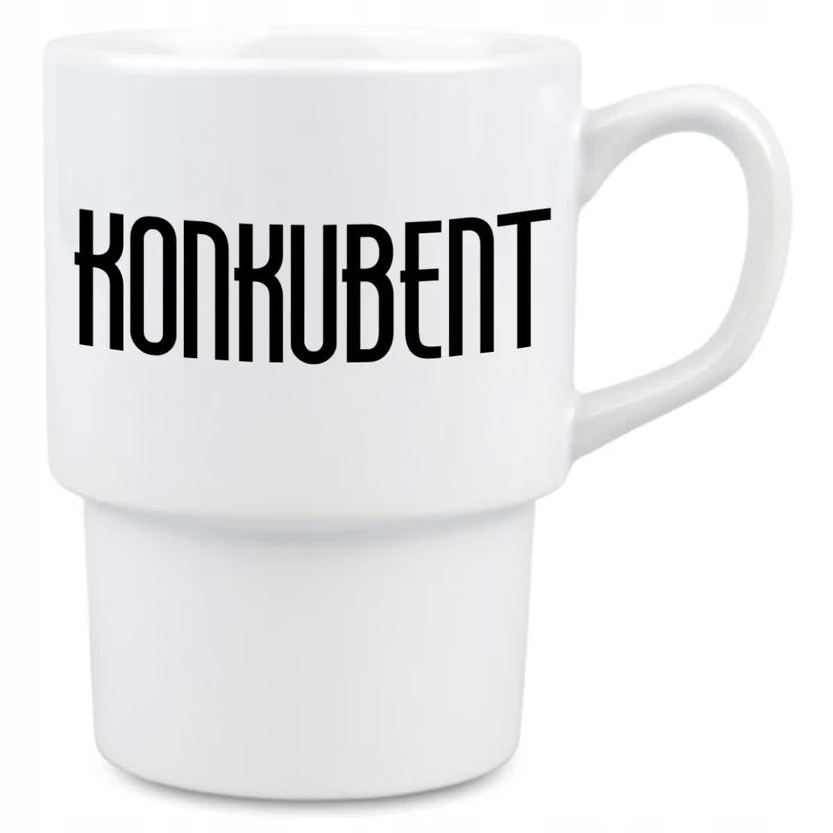 KUBEK BIAŁY BAROWY KONKUBENT IDEALNY DO BARU RESTAUCJI NA PREZENT WZÓR