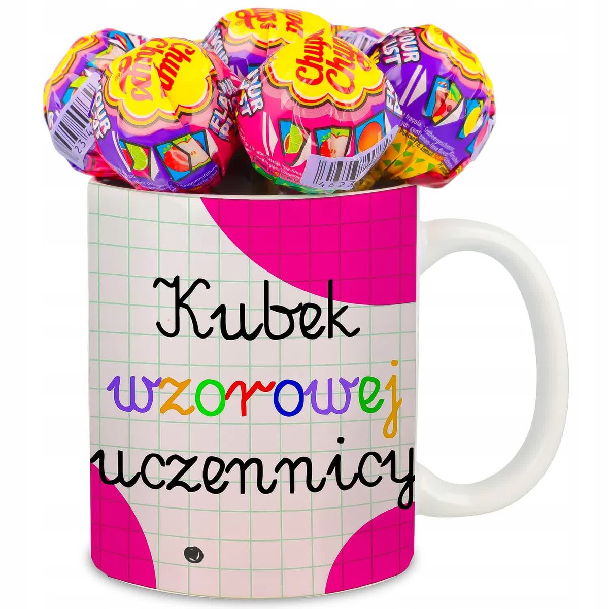 Kubek Biały dla PIERWSZOKLASISTKI LIZAKI Prezent