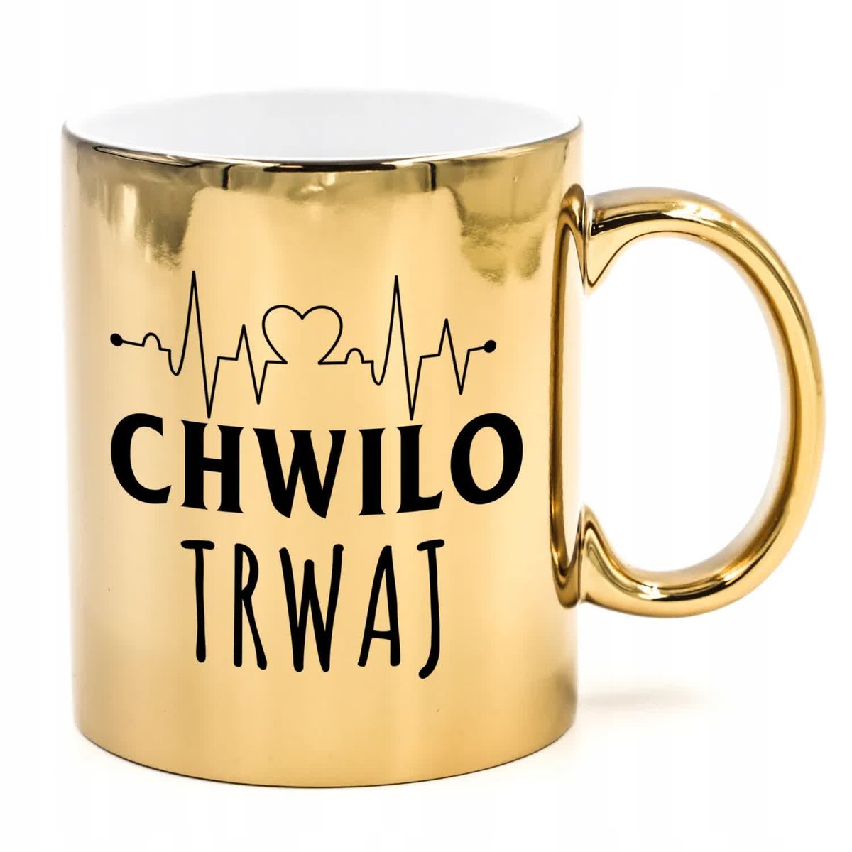 KUBEK ZŁOTY BŁYSZCZĄCY Prezent WIELE WZORÓW